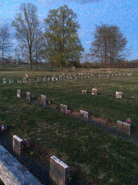 Photo of head stones in Gettysburg